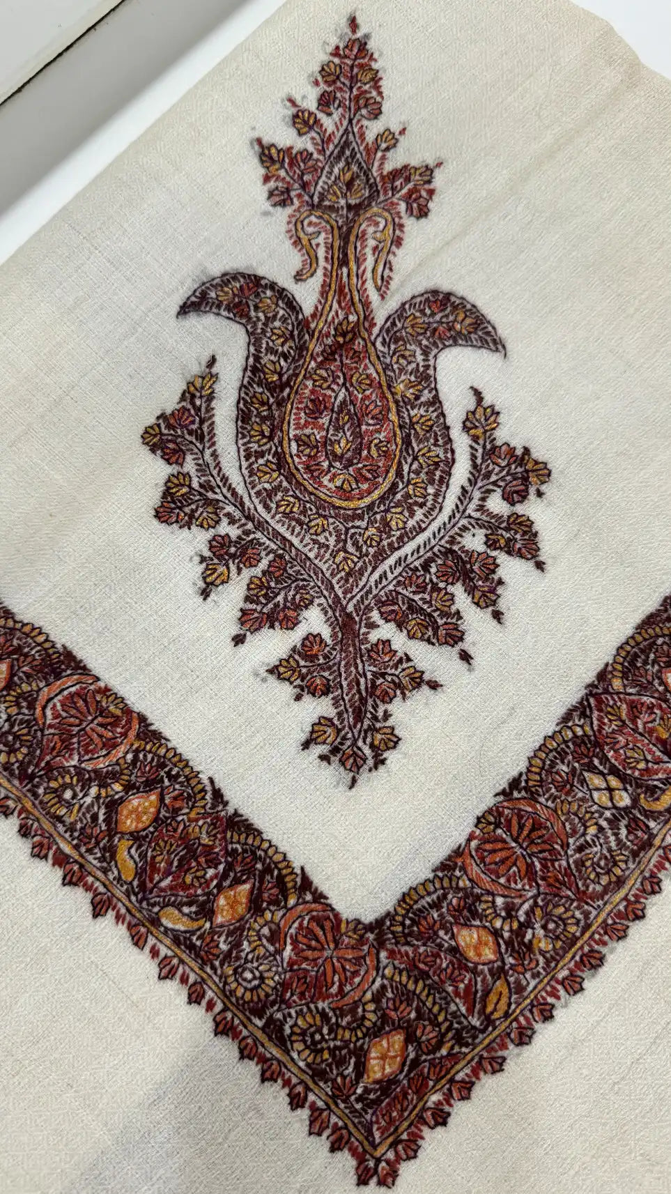 The Ultimate Guide to Hand-Embroidered Cashmere Pashmina Rumals.
