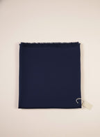 deep blue color pure pashmina female stole 