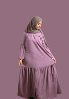 baraqah female lavender color modest fashion abaya for girls 