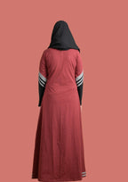 baraqah modest fashion pink abaya for women