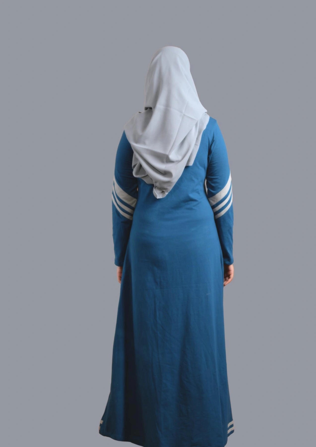 baraqah modest fashion light blue abaya for women