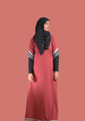 baraqah modest fashion pink abaya for women