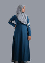 baraqah modest fashion light blue abaya for women