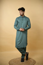 Aquamarine Luma Shirt Collar Kameez Shalwar