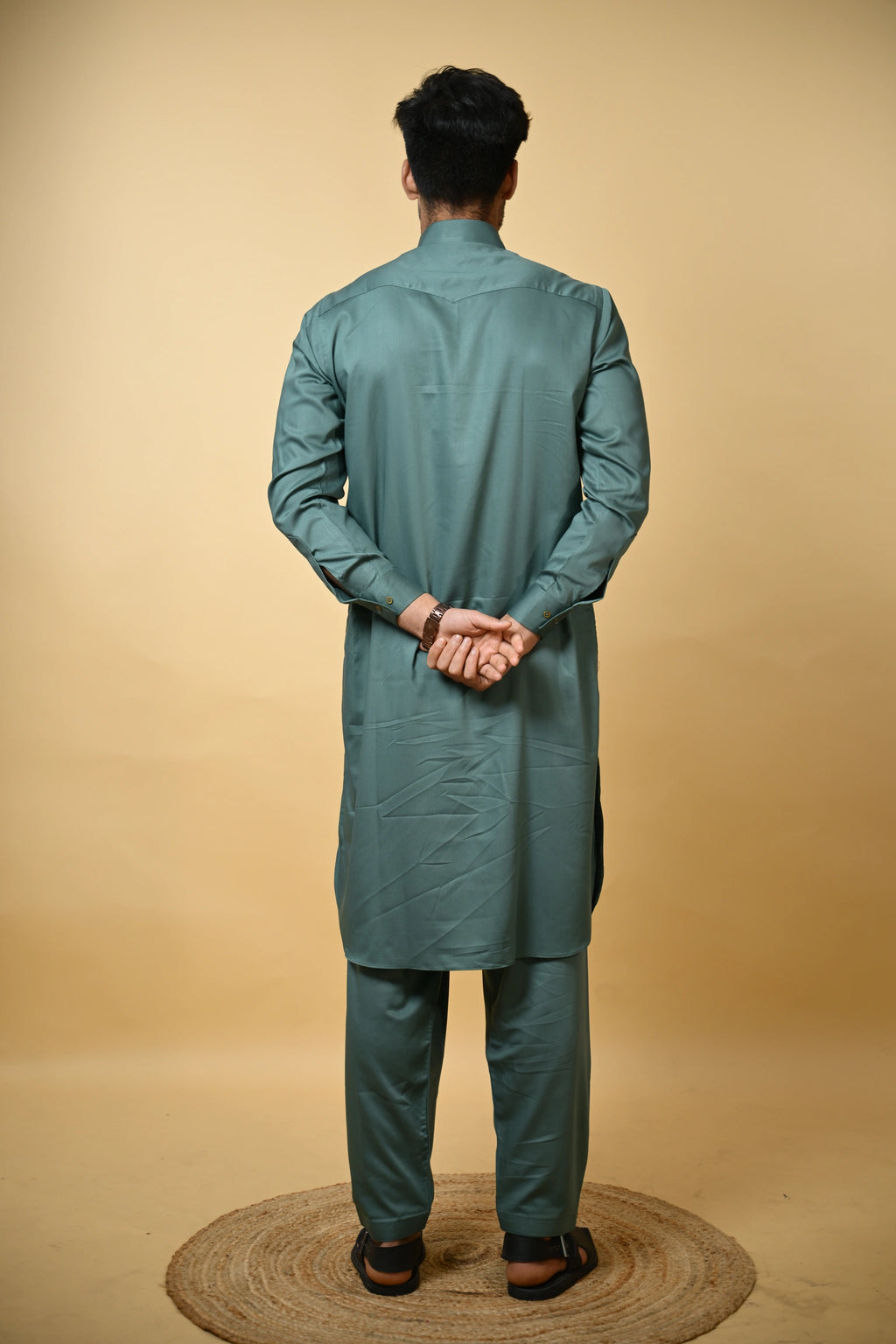 Aquamarine Luma Shirt Collar Kameez Shalwar