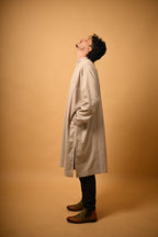 Beige Dotted winter Pheran for men 
