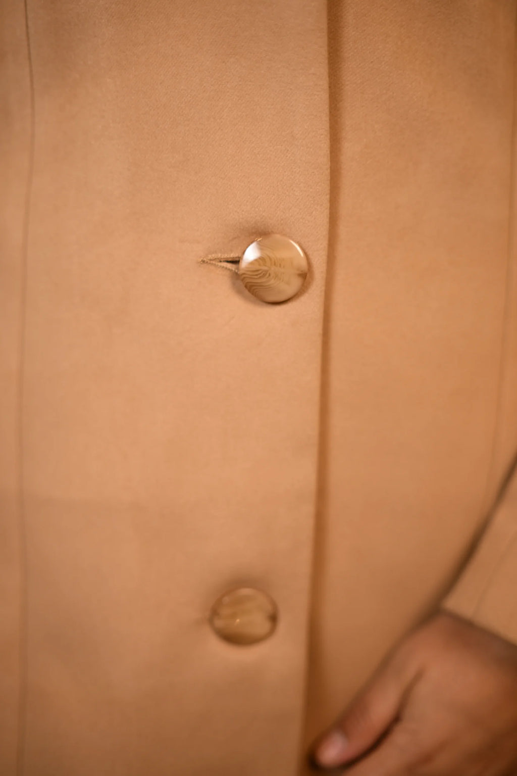 baraqah beige winter overcoat for women