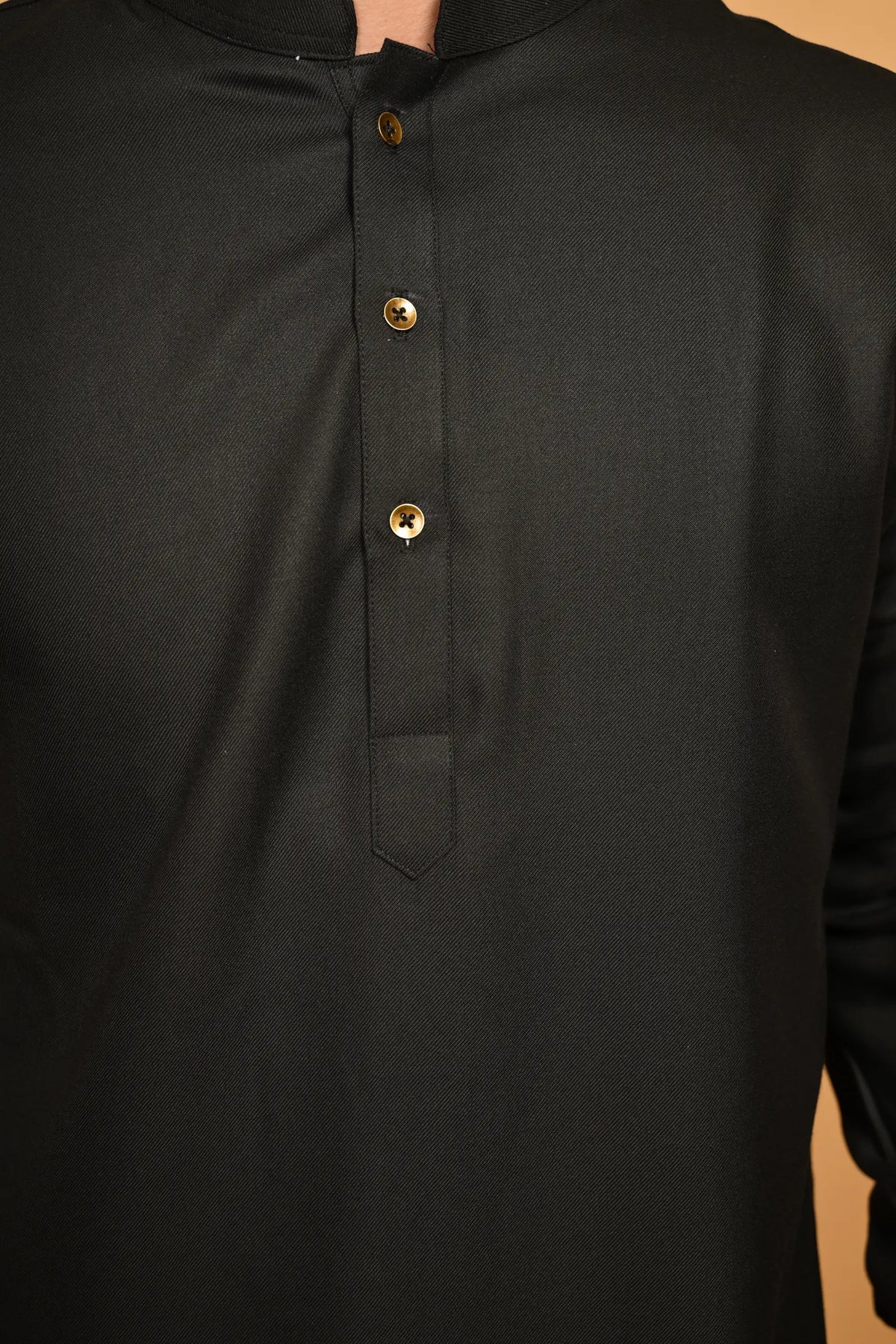 14 Rasheed Pathan Pathan Black Kameez Shalwar – Baraqah