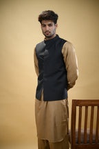 Black Bandgala Waistcoat