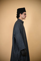 baraqah blue houndstooth winter pheran 