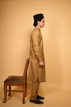 bright beige pathan kameez shalwaar for men 
