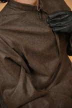 baraqah brown lined pheran for men 