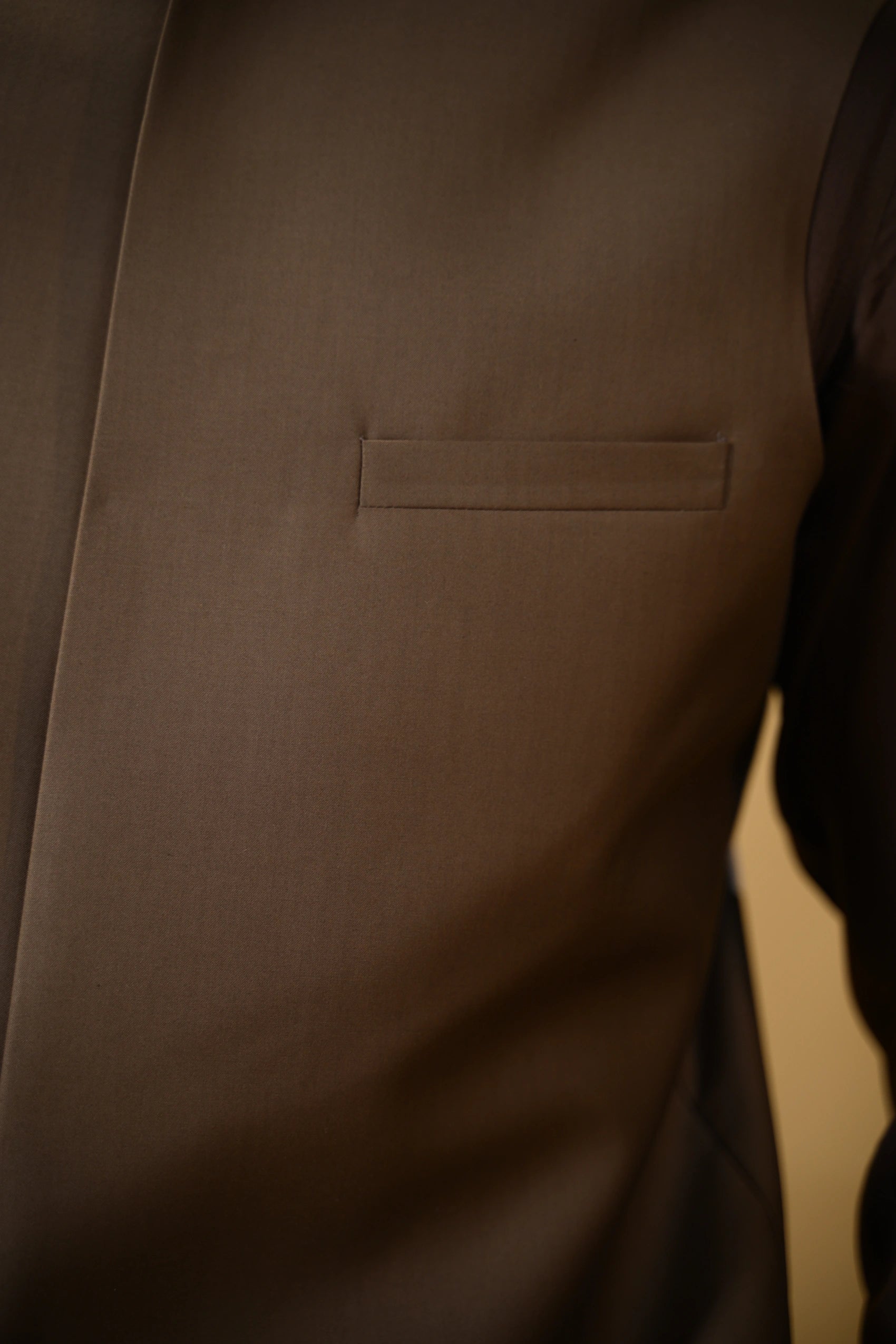 Chocolate Brown Bandgala Waistcoat