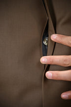 Chocolate Brown Bandgala Waistcoat