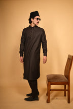 coffee brown pre winter tamtadu kameez shalwaar for men 