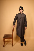 coffeee brown pre winter tamtadu kameez shalwar for men 