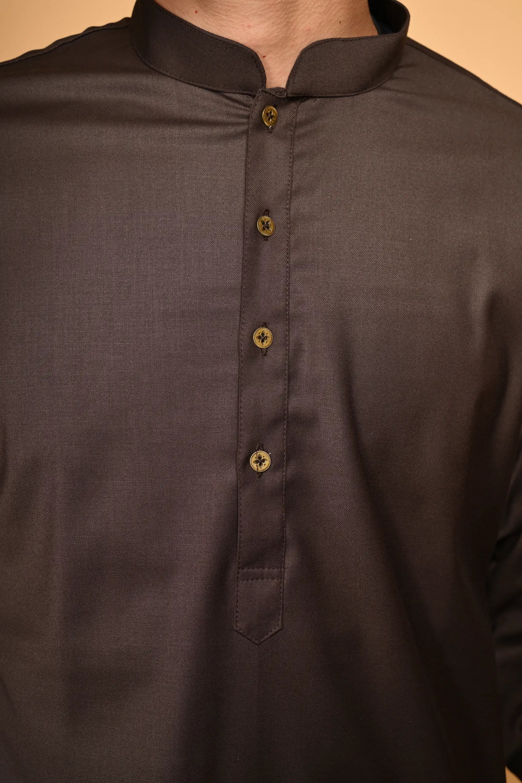 coffeee brown pre winter tamtadu kameez shalwar for men 