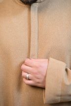 baraqah creme dotted winter pheran for men 