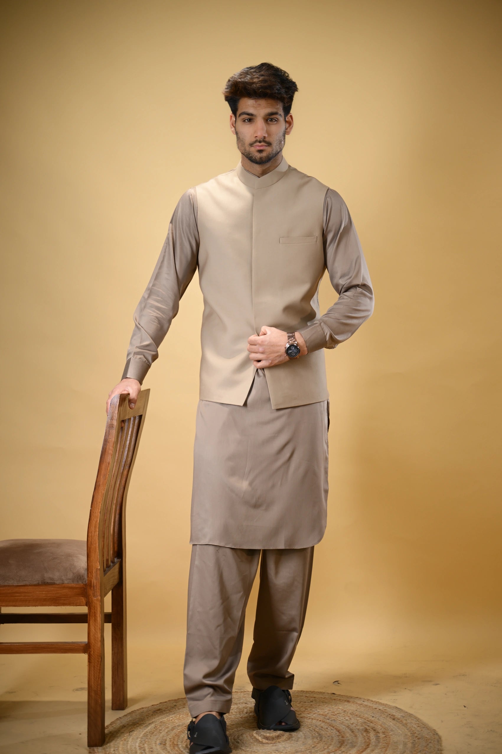 Creme Bandgala Waistcoat