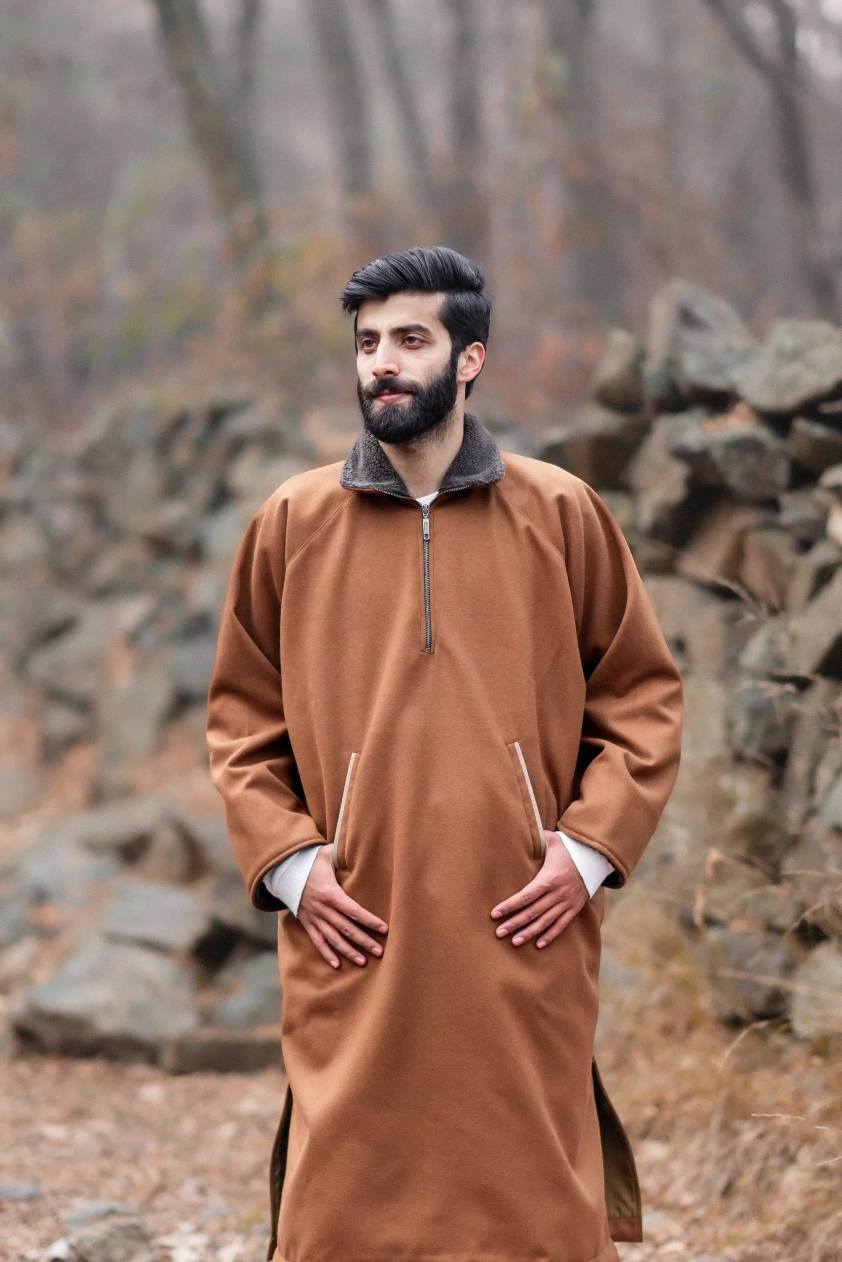 baraqah traditional winter pheran for men 