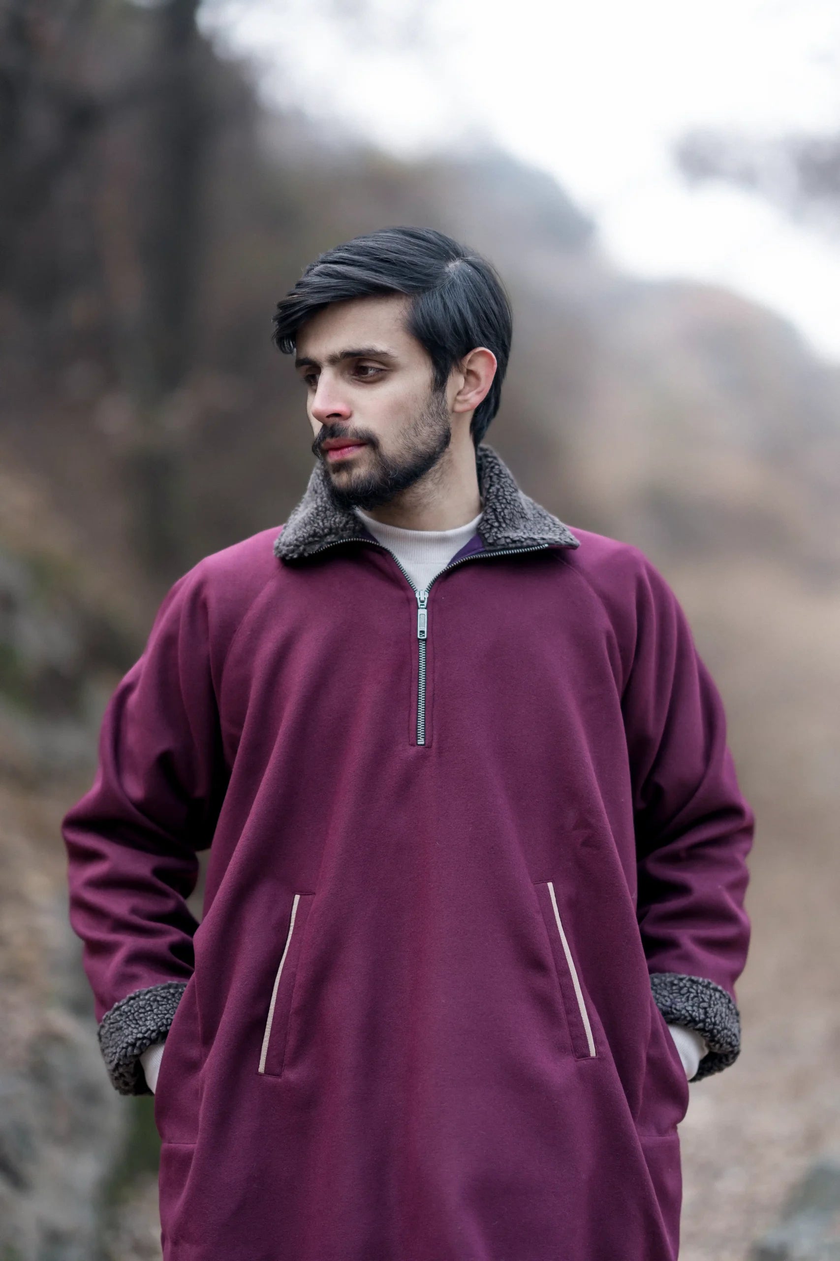 baraqah traditional winter pheran for men 