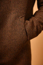 baraqah Coffee Brown winter overcoat for men