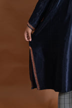 baraqah female blue color kashmiri traditional pheran for women