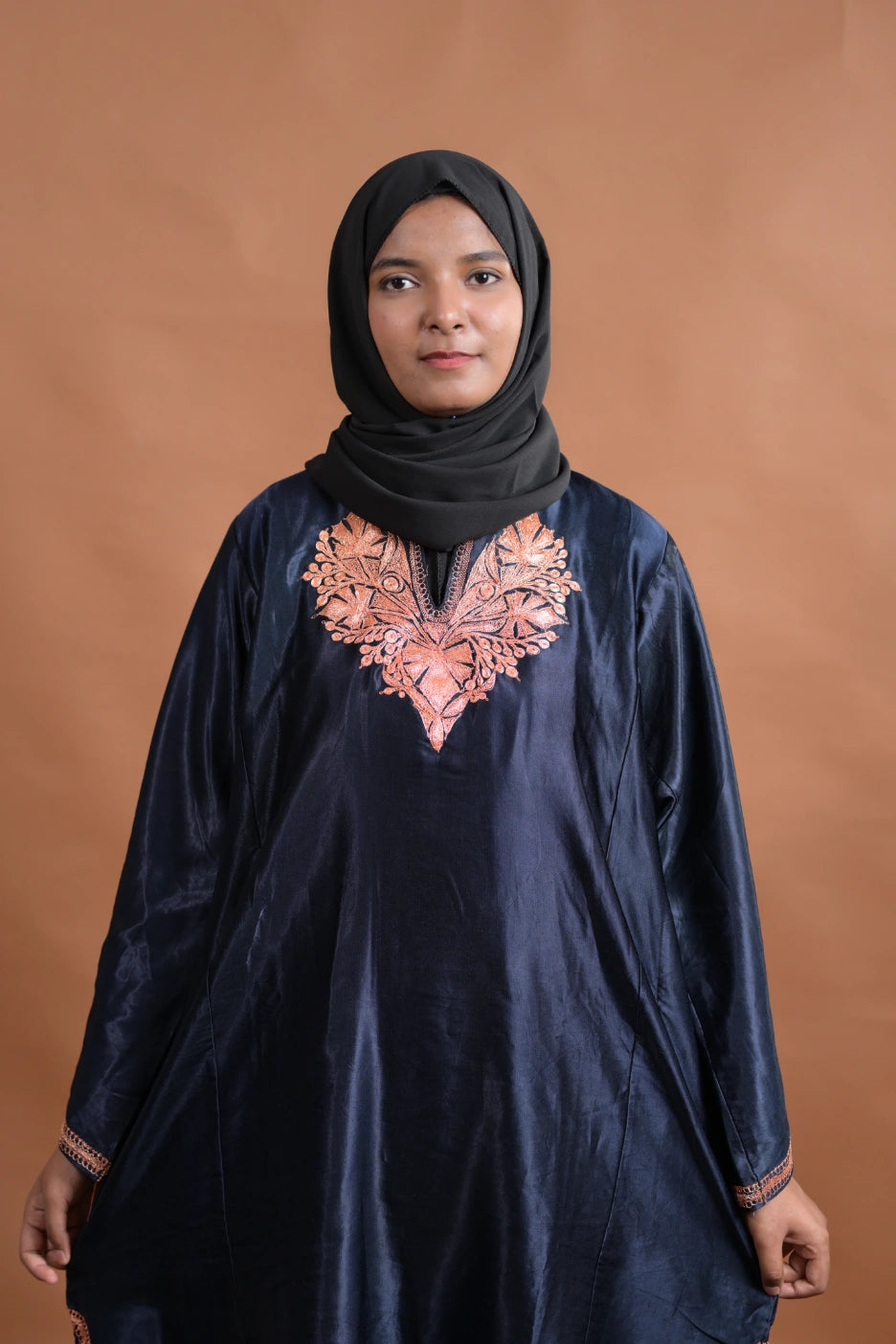 baraqah female blue color kashmiri traditional pheran for women