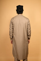 fawn  jackan winter kameez shalwaar for men