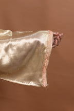 baraqah female golden silk kashmiri traditional pheran for women