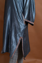 baraqah female silk grey kashmiri traditional pheran for women