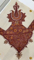 baraqah hand embroided pure pashmina shawl for women 