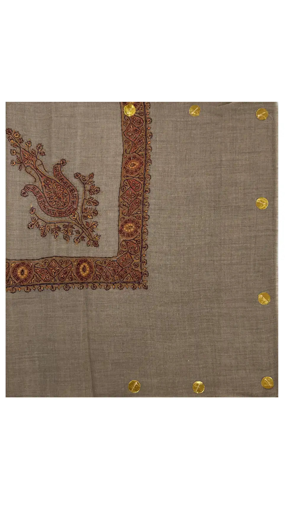 baraqah hand embroided pure pashmina shawl for women 