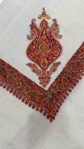 baraqah hand embroided pure pashmina shawl for women 