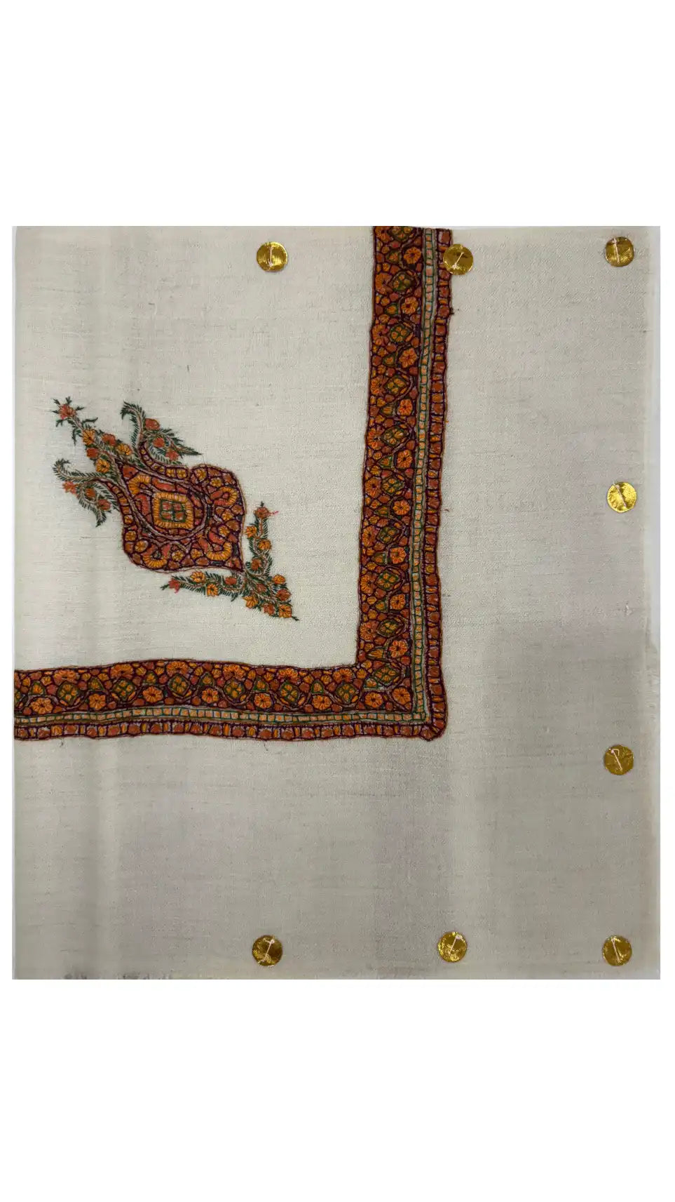 baraqah hand embroided pure pashmina shawl for women 