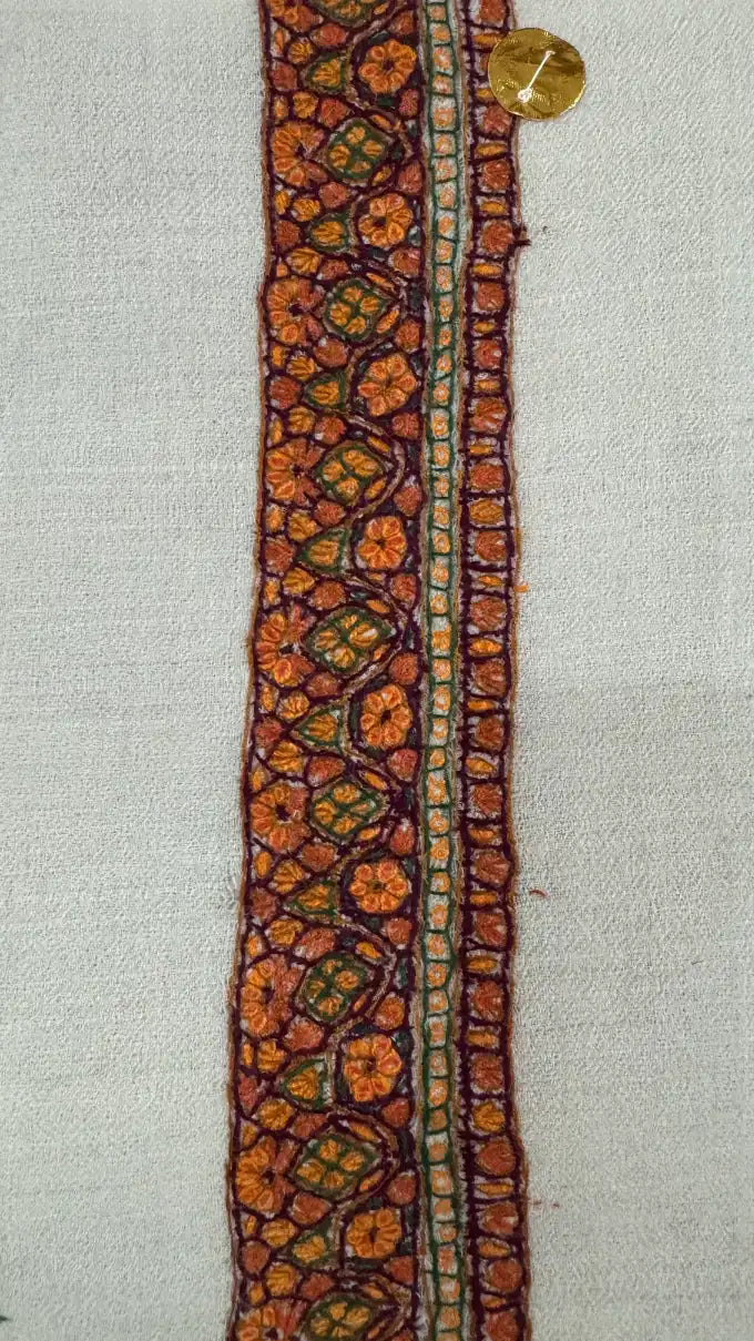 baraqah hand embroided pure pashmina shawl for women 