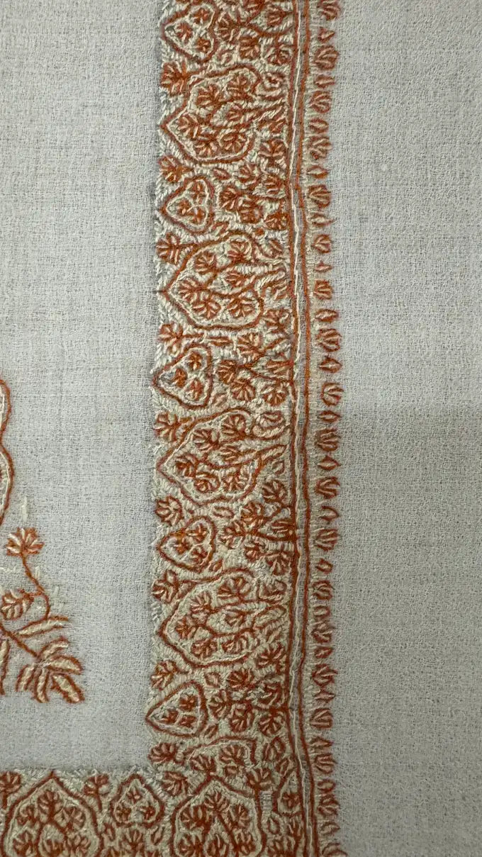 baraqah hand embroided pure pashmina shawl for women 