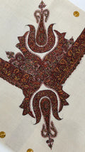 baraqah hand embroided pure pashmina shawl for women 