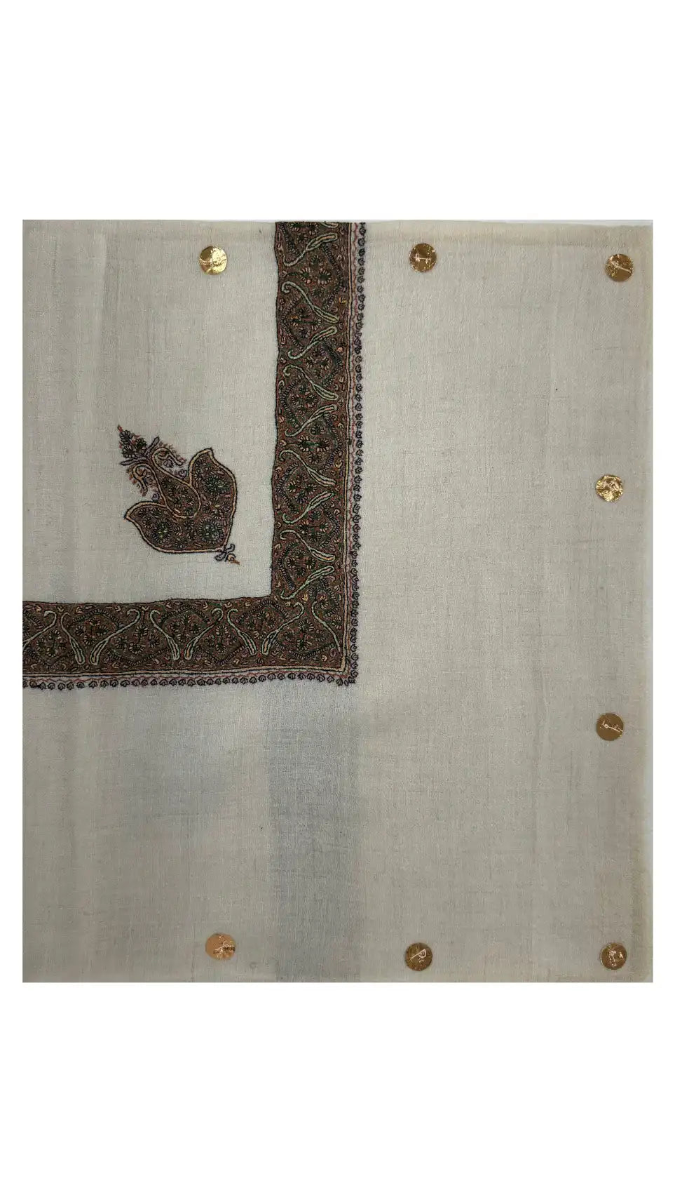 baraqah hand embroided pure pashmina shawl for women 