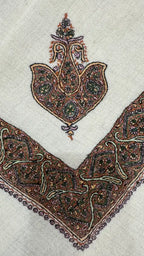 baraqah hand embroided pure pashmina shawl for women 