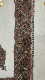 baraqah hand embroided pure pashmina shawl for women 