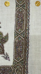 baraqah hand embroided pure pashmina shawl for women 