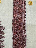 baraqah hand embroided pure pashmina shawl for women 