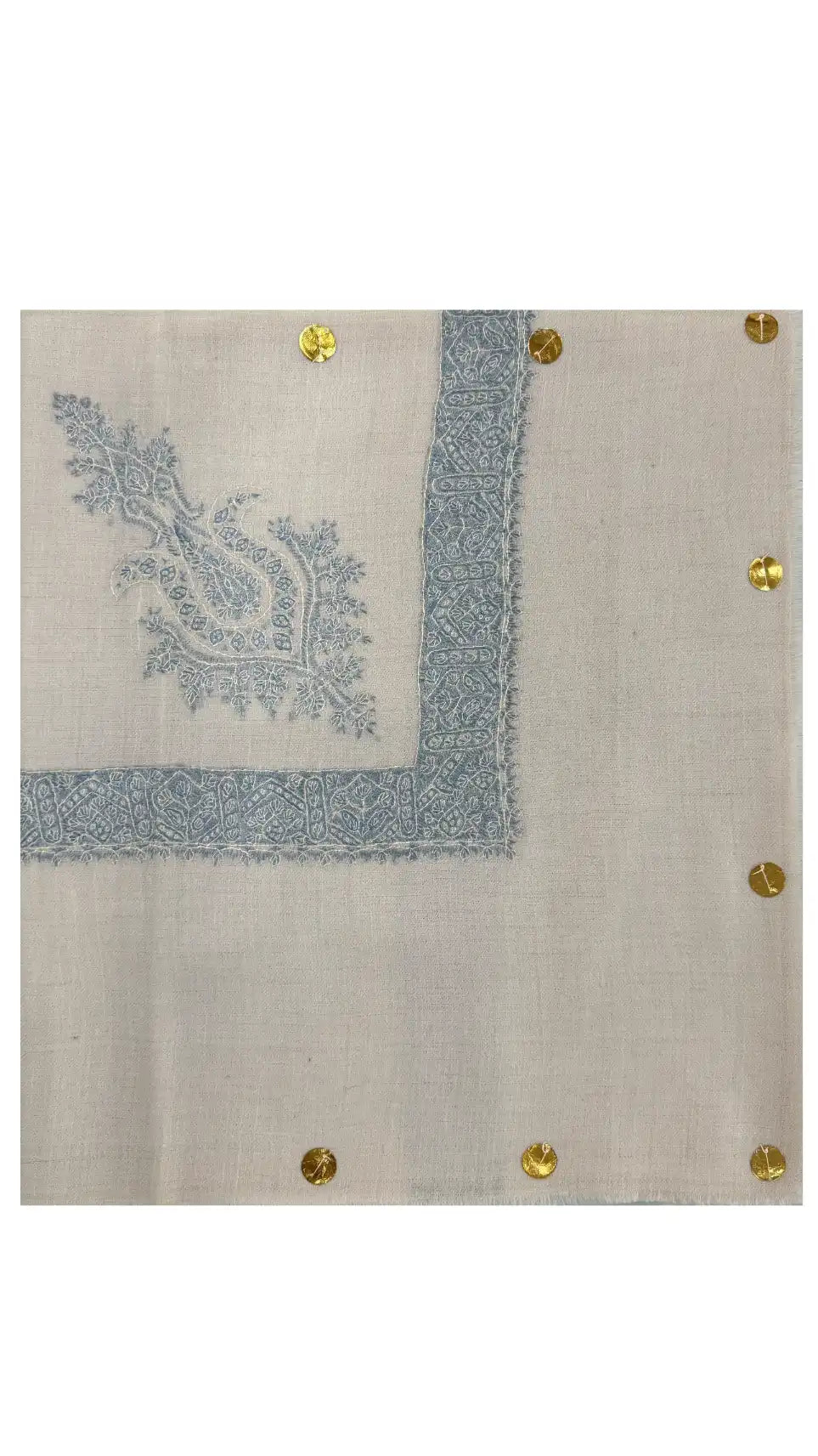 baraqah hand embroided pure pashmina shawl for women 