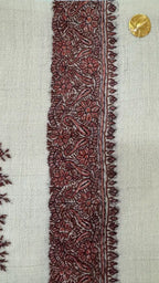 baraqah hand embroided pure pashmina shawl for women 
