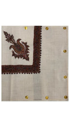 baraqah hand embroided pure pashmina shawl for women 