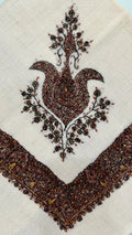baraqah hand embroided pure pashmina shawl for women 