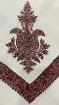 baraqah hand embroided pure pashmina shawl for women 