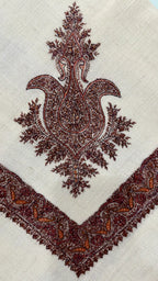 baraqah hand embroided pure pashmina shawl for women 