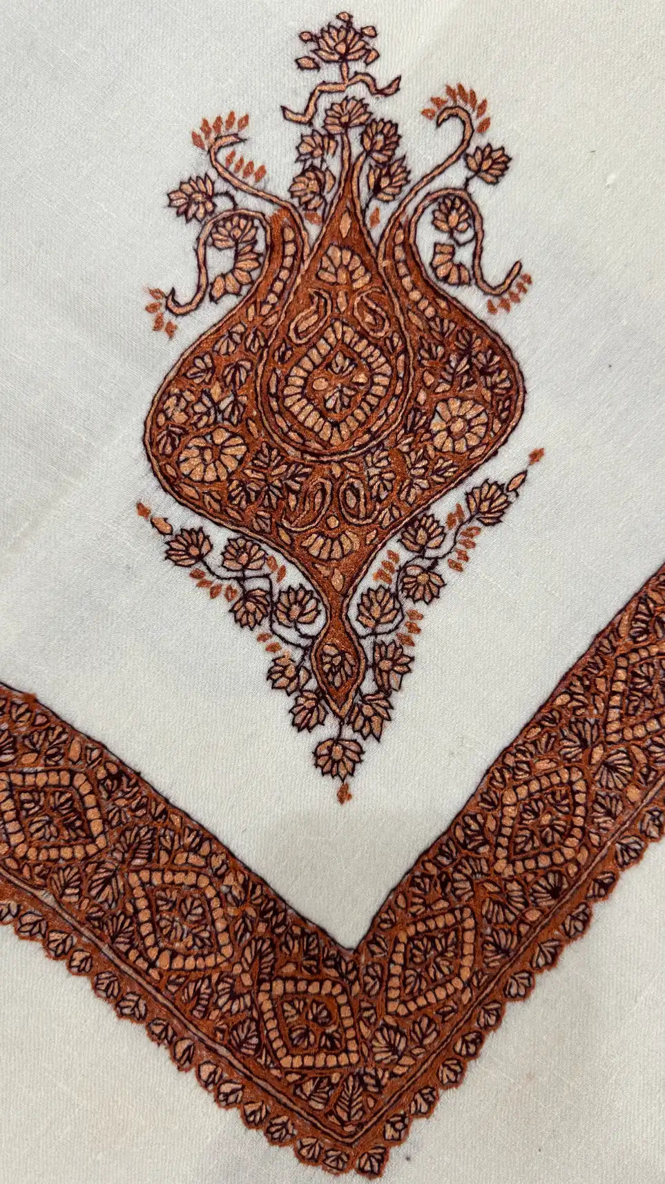 Embroidered Rumaal Cashmere Pashmina Hand Embroidered Rumal – Baraqah
